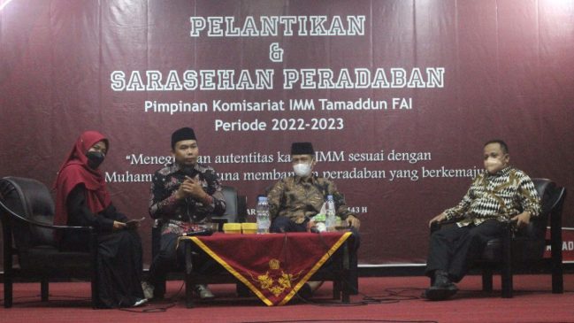 Selesai Dilantik, PK IMM Tamaddun FAI Bedah Autentisitas Kader IMM