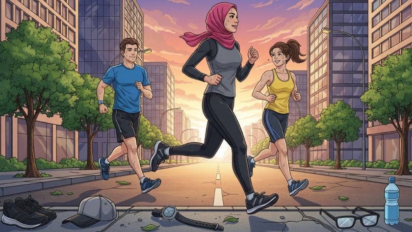 peralatan dan aksesoris joggging
