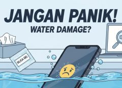 ponsel ketumpahan air