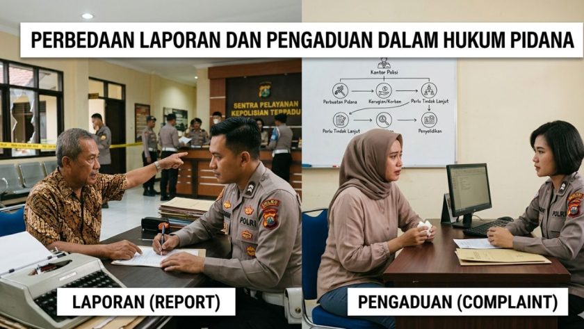 Perbedaan Laporan dan Pengaduan dalam Hukum Pidana