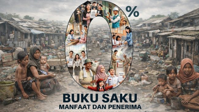 Buku Saku 0% Masyarakat Lebih Mudah Akses Bantuan Pemerintah