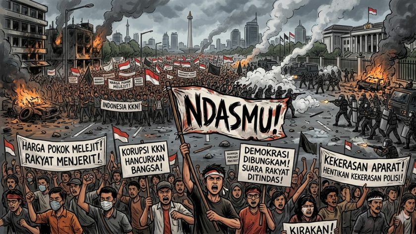 Bagaimana Alur Skema Pergerakan Massa pada Kerusuhan 1998