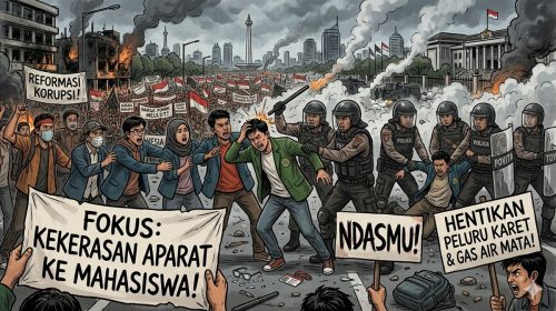 Skema Massa dari Daerah ke Nasional pada Kerusuhan 1998