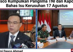 Dasco Kumpulkan Panglima TNI dan Kapolri, Bahas Isu Kerusuhan 17 Agustus